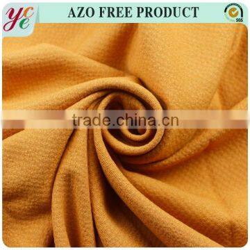 Hot Sale Orange Weaving Polyester Spandex Plain Dyed Twill Fabric photo-2