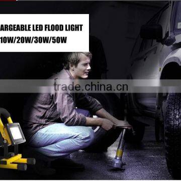 Portable Led 12v Rechargeable Led Work Light Fixture With Stand, Led Flood Lights 20w photo-3