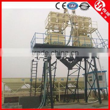 fixed mixing station, small concrete batching plant with 50T silos