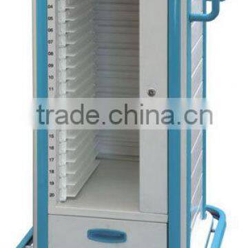 ABS Plastic Medical Record Holder Trolley