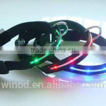 Glowing LED dog collar,safety dog collar