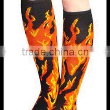 machine sublimation cool flame printing socks