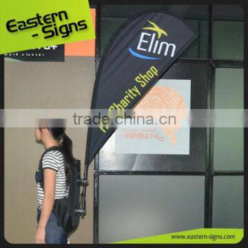 Outdoor Backpack Flying Teardrop Banner