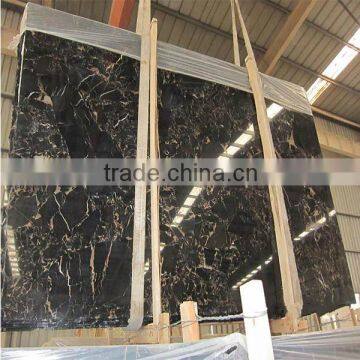 gold and black marble stone for Chinese Portoro