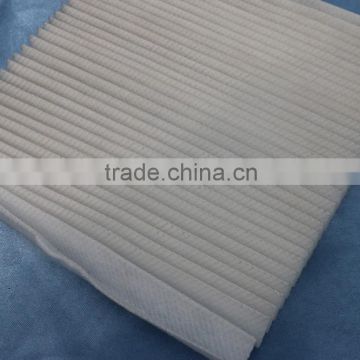 Medium effciency wire mesh laminated pleated filter media