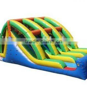 commercial grade inflatable 3 lanes obstacle course