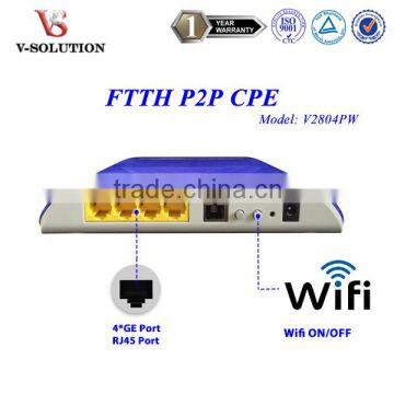 Network Solution 4GE+WiFi P2P CPE Gigabit Gateway Supported Firewall QoS VPN