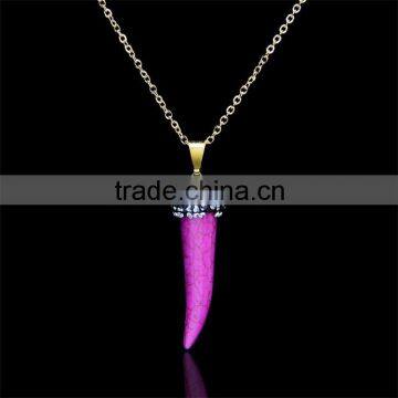 2016 Hot Selling Jewellery Necklace Chili Gemstone Pendant Necklace Statement Necklace Jewelry Necklace photo-3