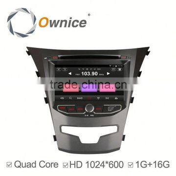 Ownice C300 Android 4.4 quad core Car Dvd Player for ssangyong korando with radio 3G wifi