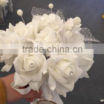 2015 LATEST ARRIVAL Artificial Flowers Fine Design beading brooch wedding bouquet