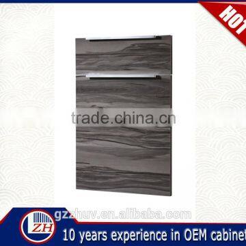 wholesale uv laminate wood grian kitchen cabinet swinging kitchen sliding door