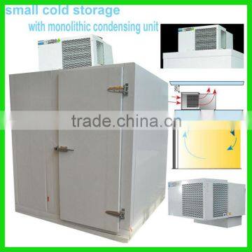 Small Cold Storage with monolithic condensing unit