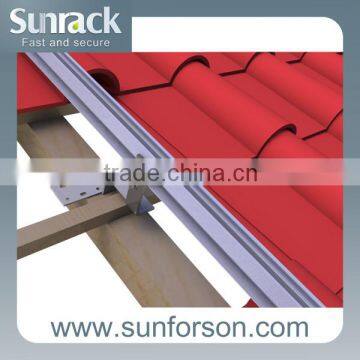 Solar panel brackets tile roof