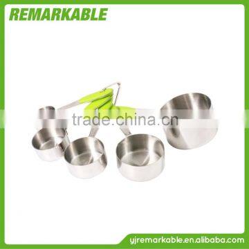 Hot sale passed FDA or LFGB stainless steel 250ml measuring cup 5 sets