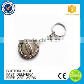Custom Round Enamel Flower Metal Keychain photo-4