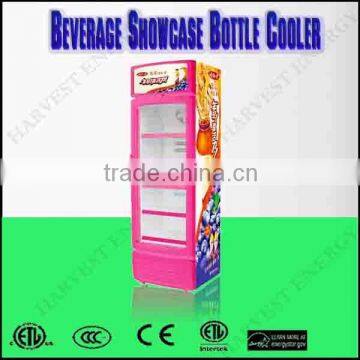389L Suppermarket 1 Glass Door Display Beverage Cooler & Freezer Beverage Showcase Bottle Cooler