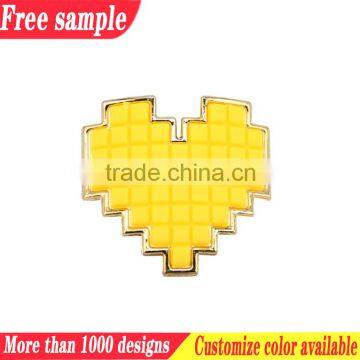 Heart buckle colorful buckle fashion shoe plastic accessories