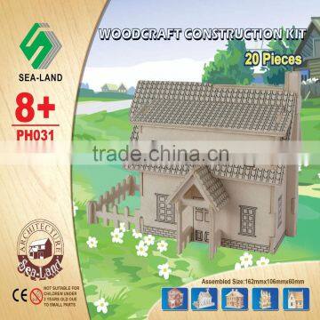 Custom 3D Wooden Ranch House Puzzle