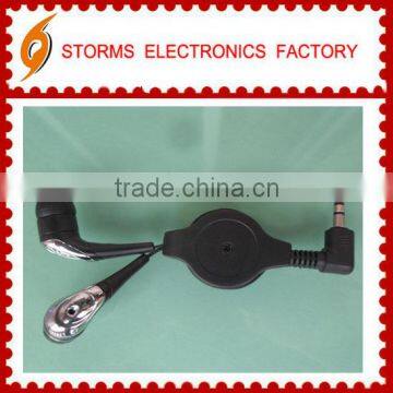 Retractable cord headphone for Sunsumg Factory wholesale