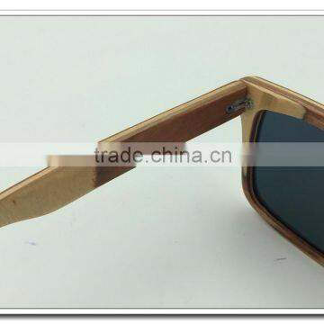 Eco-friendly Handmade Skateboard Wooden Sunglasses Sunglasses Fashion Design Bamboo Sunglasses Polarized Lenses photo-6