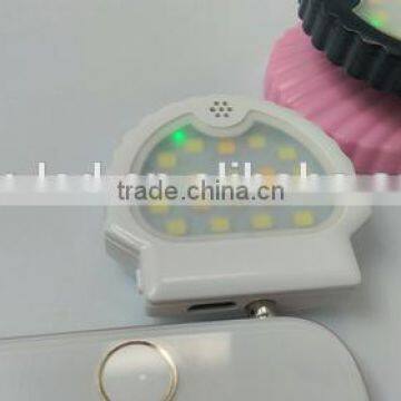 Best Design Non-skid Voice Recognition Led Selfie Flash Light Self-timer Lamp Mobile Phone Voice Control Led Light photo-3