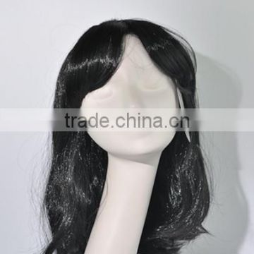 Natural black wig with a little curls Japanese wigs for woman N214