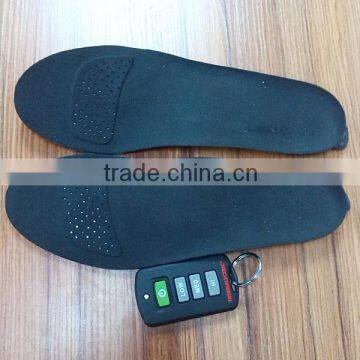 CE&RoHS approved rechargeable battery heated insoles in electrically heated shoes