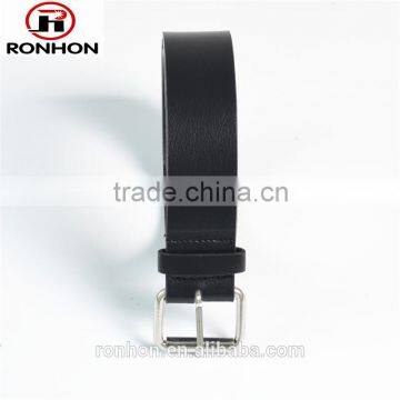 Simple black men's PU Leather Belt