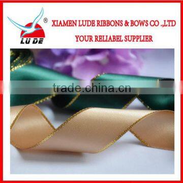 2015 Wholesale High Quality Golden Satin Ribbon photo-4