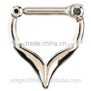 Septum Clicker Non Piercing Hanger Clip On Jewelry