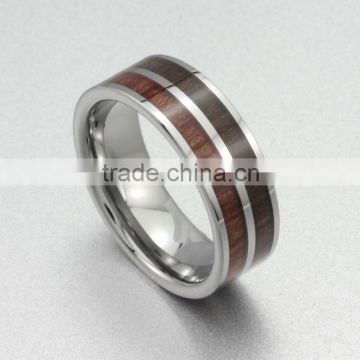 fashion jewelryRose wood titanium ring, titanium ring designs for boys and girls,titanium rings