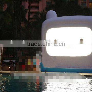 White Inflatable Movie Theater Screen for Sale/Inflatable Outdoor Cinema Screen