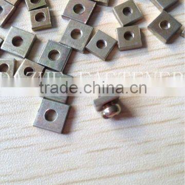 Thin square nuts with screws