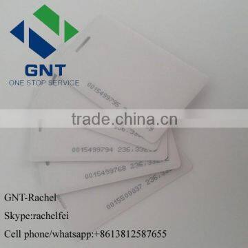 Clamshell pvc card with barcode