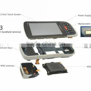 RFID reader 134.2khz -- handheld RFID reader with GPRS for animal management programmable barcode scanner