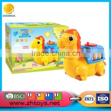 Electtric carton horse with versatile wheels with music