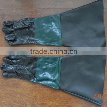 Labor protection gloves PVC Sandblast gloves 60cm