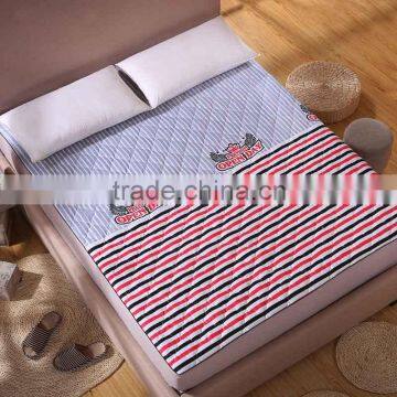 Patterned Queen Size Cooling Waterproof Memory Foam Mattress Pad