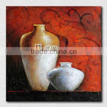 Simple still life pot painting designs pictures for living room