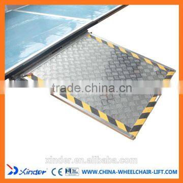 350KG Loading Electric wheelchair ramp for city bus