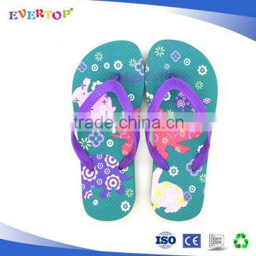 2016 Fancy Animal Printing Wholesale Beach Flip Flops Eva Slipper for Girls Pink Flip Flops