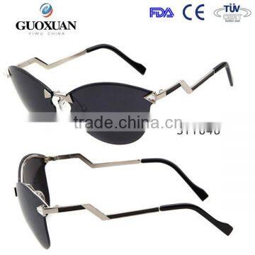 New style 2015 fashion wholesale sunglass lens with film and temple Z style