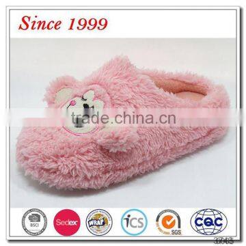 cute leisure soft pink fur animal slippers