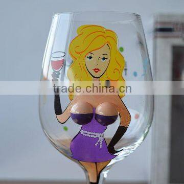 Crystal Christmas Wine Glass With Stem From Bengbu Cattelan Glassware Factory