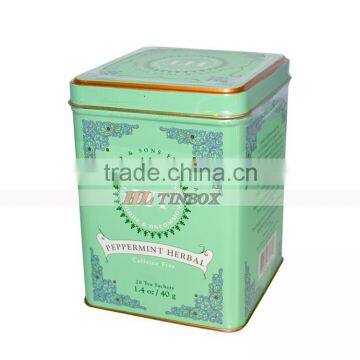 Bespoke Storage Square Tea Tin Box