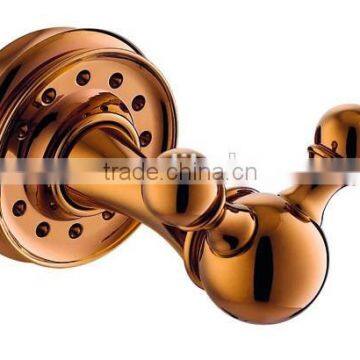 brass retro design rose gold double bathtobe hook WD5182