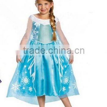 Light blue frozen dress, elsa skirt for girl, hot sale party skirt