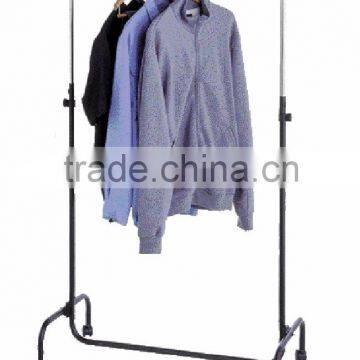 Single Garment Rack Clothes Racks and Stands Chrome Black