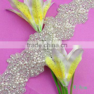 crystal pearl new acrylic rhinestone trimmings for wedding wholesale