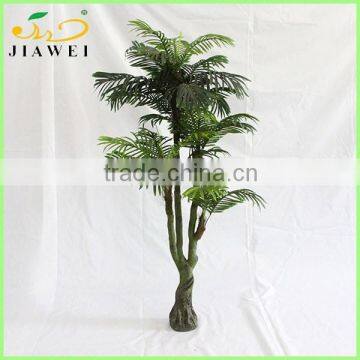 artificial decoraitve palm trees palstic trunk for house